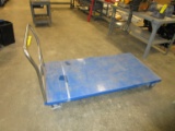 Blue Rolling Cart