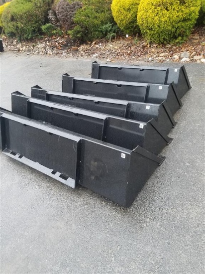 new 78'' Kival skid steer buckets