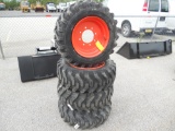 NEW (4) 10-16.5 Skid Steer Tires with Rims