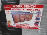 2020 7ft 10 Drawer Steelman Work Bench