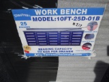 2020 10ft 25 Drawer Steelman Work Bench