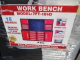 2020 7ft 18 Drawer Steelman Work Bench