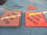 Road Work Signs with Stands
