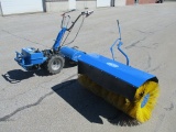 BCS Rototiller with Sweeper Attachment