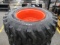 NEW (4) 12-16.5 Skid Steer Tires on Bobcat Wheels