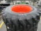 NEW (4) 12-16.5 Skid Steer Tires on Bobcat Wheels