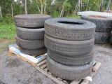 8 Mixed Brand 285 / 75 R 24.5 Tires