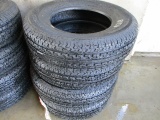 (4) ST205/75R15 Radial Trailer Tires