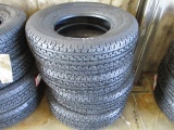 (4) ST225/75R15 Radial Trailer Tires