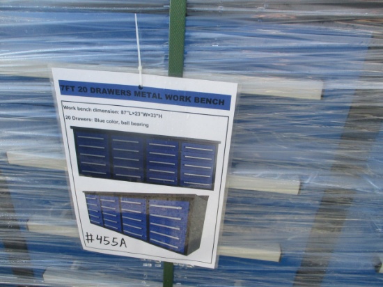 7' 20 Drawer Heavy Duty Tool Box