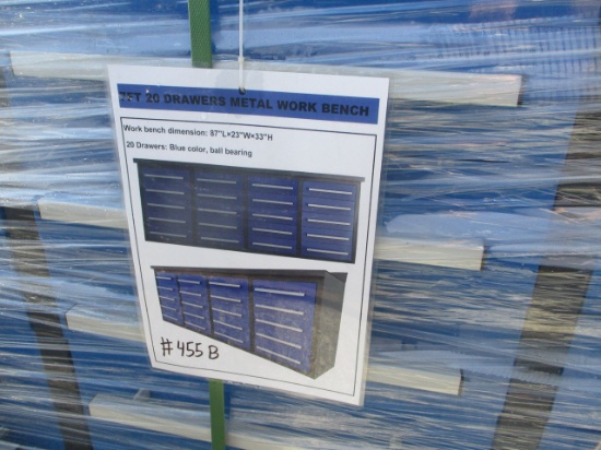 7' 20 Drawer Heavy Duty Tool Box