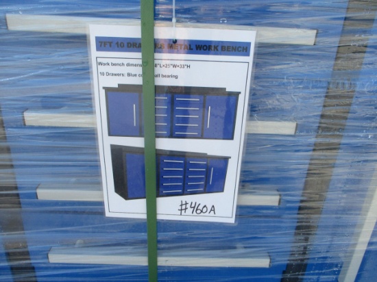7' 10 Drawer Heavy Duty Tool Box