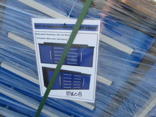 7' 10 Drawer Heavy Duty Tool Box