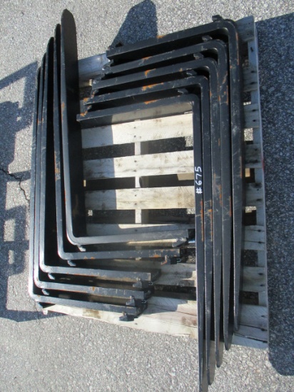 (5) Pairs of 42" Wolverine Fork Lift Tines