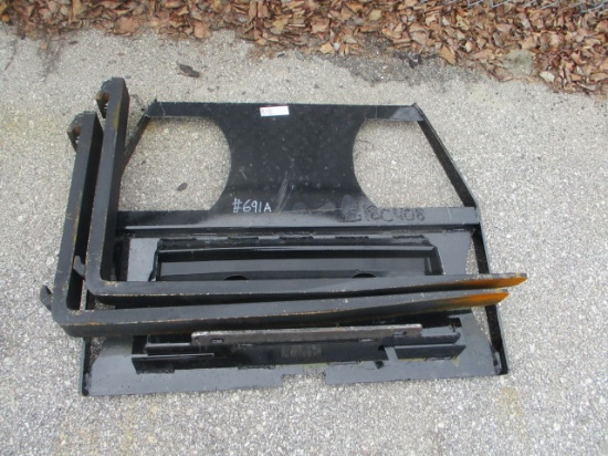 36" Mini Skid Steer Fork Frame and Forks