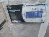Blue 7' 20 Drawer Work Bench