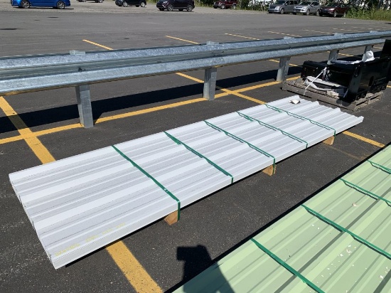 24 Gauge "White" Painted Roof Panels
