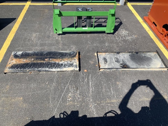 (2) Kivel Blank Skid Steer Plate