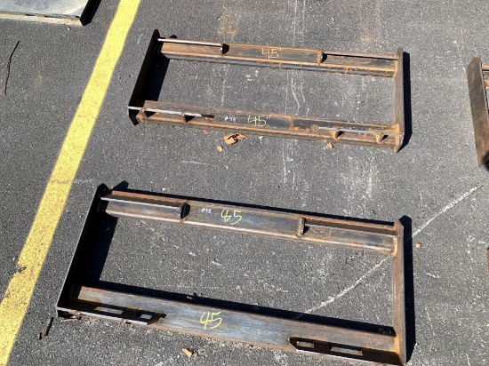 (2) Formed Skid Steer Frames