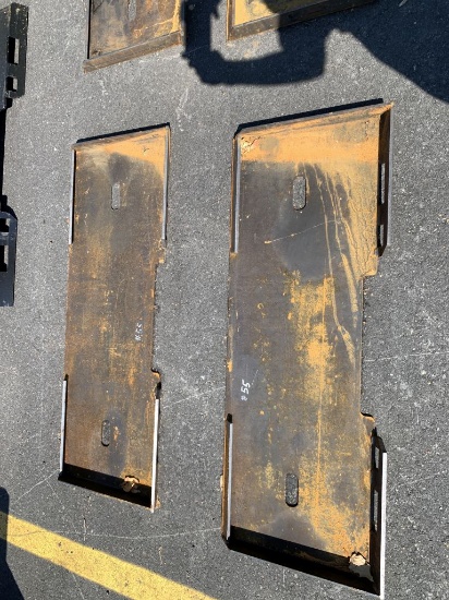 (2) Blank Skid Steer Attach Plate