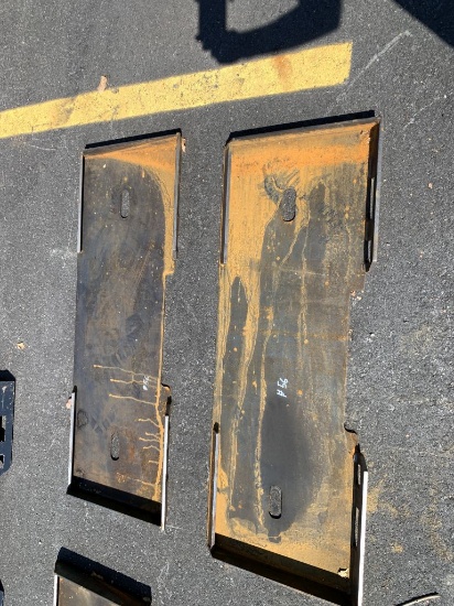 (2) Blank Skid Steer Attach Plate