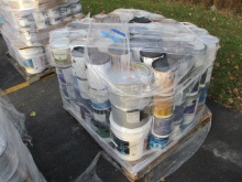 Pallet of Misc. Gallon Sized Paint