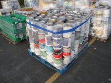 Pallet of Misc. Gallon Sized Paint