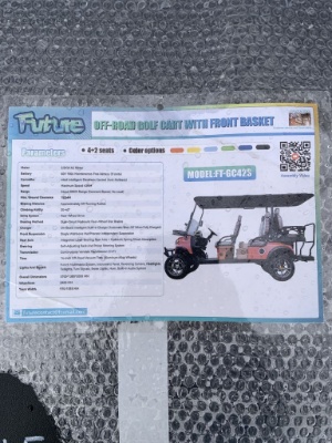 FUTURE Off-Road Golf Cart