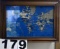 Lighted Howard Miller World Time Map
