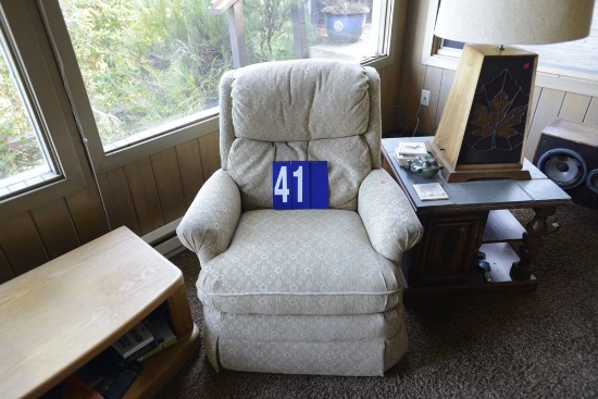 Rock And Swivel Upholstered Chair