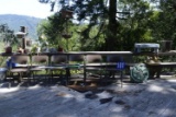 Folding Chairs (6), Picnic Table, Stacking Chairs (7), Misc. Pots Chaise Lounges.