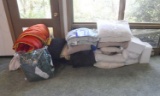 Lot of Bedding, Pillows and Blankets