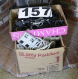 2 Boxes Of Misc. Cords and Plug Expanders