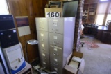 Two Five Drawer Upright File Cabinets