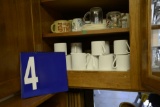 Two Shelves of Cups Includes One Matching Set of Cups