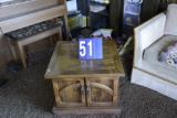 Two Door End Table with Storage