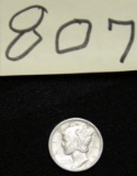 1945 Silver Mercury Head Silver Dime