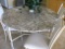 GRANITE TABLE AND 4 CHAIRS 42
