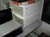 TWO PLASTIC ORGANIZER DRAWERS