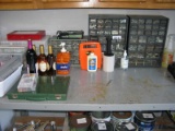 PARTS BINS AND TOP OF WORK BENCH