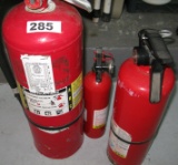 A411 FIRE   EXTINGUISER UNITS, PLUS 2 SMALL UNIT