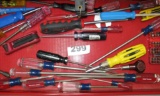DRAWER IN TOOL CHEST SCREW DRIVERS