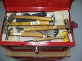 DRAWER IN TOOL CHEST  BALL PIN HAMMERS