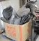 BOX OF LEATHER MOTORCYCLE SEATS, SADDLES