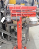 RED ROLLER ON PEDESTAL WITH DAYTON CONTROLS