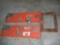 Vintage Gas Pump Shields with Misc. Parts