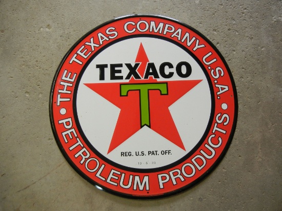 Texaco Tin Sign
