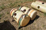 (2) 50 gal poly fertilizer tanks