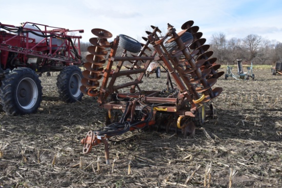 Case D24.252 disk, rock flex, wing fold, 21' cult., packer hitch