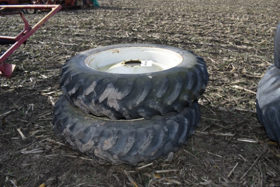 (2) 13.6x38 on 9-lug rims